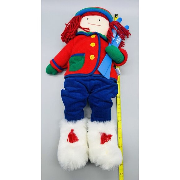 Eden Madeline Alpine Winter Skis Snow Boot Outfit Plush Stuffed Doll 20 inch - Picture 5 of 5